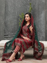 Load image into Gallery viewer, Tawakkal Mahpara 3pc Unstitched Aari Embroidered Fancy Lawn Suit D1646