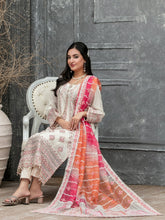 Load image into Gallery viewer, Tawakkal Mahpara 3pc Unstitched Aari Embroidered Fancy Lawn Suit D1650