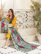 Load image into Gallery viewer, Tawakkal Mahru 3pc Unstitched Embroidered And Digital Printed Lawn Suit D6598