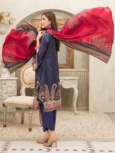 Load image into Gallery viewer, Tawakkal Mahru 3pc Unstitched Embroidered And Digital Printed Lawn Suit D6586