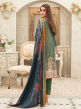Load image into Gallery viewer, Tawakkal Mahru 3pc Unstitched Embroidered And Digital Printed Lawn Suit D6587