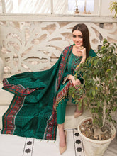 Load image into Gallery viewer, Tawakkal Mahru 3pc Unstitched Embroidered And Digital Printed Lawn Suit D6588