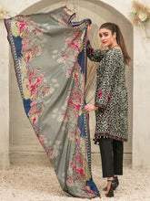 Load image into Gallery viewer, Tawakkal Mahru 3pc Unstitched Embroidered And Digital Printed Lawn Suit D6590