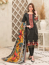 Load image into Gallery viewer, Tawakkal Mahru 3pc Unstitched Embroidered And Digital Printed Lawn Suit D6593