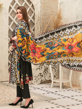 Load image into Gallery viewer, Tawakkal Mahru 3pc Unstitched Embroidered And Digital Printed Lawn Suit D6593