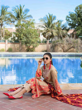 Load image into Gallery viewer, Tawakkal Naazli 3pc Unstitched Embroidered And Digital Printed Lawn Suit D6787