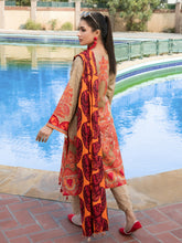 Load image into Gallery viewer, Tawakkal Naazli 3pc Unstitched Embroidered And Digital Printed Lawn Suit D6787
