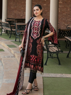 Tawakkal Naazli 3pc Unstitched Embroidered And Digital Printed Lawn Suit D6788