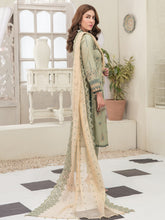 Load image into Gallery viewer, Tawakkal Pearla 3pc Unstitched Pearl Gold Table Printed Lawn Suit D6793