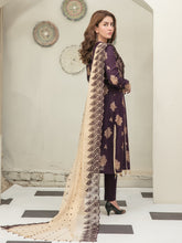 Load image into Gallery viewer, Tawakkal Pearla 3pc Unstitched Pearl Gold Table Printed Lawn Suit D6796