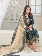 Load image into Gallery viewer, Tawakkal Pearla 3pc Unstitched Pearl Gold Table Printed Lawn Suit D6797