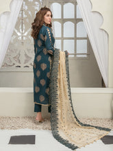 Load image into Gallery viewer, Tawakkal Pearla 3pc Unstitched Pearl Gold Table Printed Lawn Suit D6797