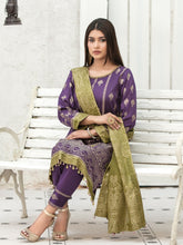 Load image into Gallery viewer, Tawakkal Raaya 3pc Unstitched Banarsi Lawn Suit D 6401