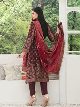 Load image into Gallery viewer, Tawakkal Raaya 3pc Unstitched Banarsi Lawn Suit D 6404
