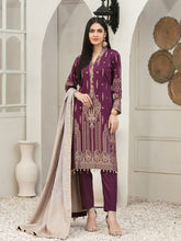 Load image into Gallery viewer, Tawakkal Raaya 3pc Unstitched Banarsi Lawn Suit D 6406