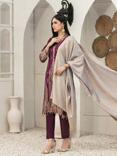 Load image into Gallery viewer, Tawakkal Raaya 3pc Unstitched Banarsi Lawn Suit D 6406