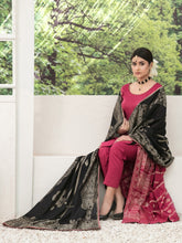 Load image into Gallery viewer, Tawakkal Raaya 3pc Unstitched Banarsi Lawn Suit D 6409