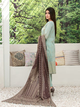 Load image into Gallery viewer, Tawakkal Raaya 3pc Unstitched Banarsi Lawn Suit D 6410