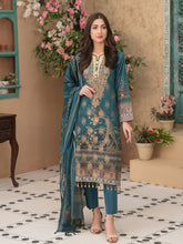 Load image into Gallery viewer, Tawakkal Shahnoor 3pc Unstitched Embroidered And Digital Printed Banarsi Lawn Suit D1781