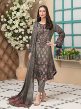 Load image into Gallery viewer, Tawakkal Shahnoor 3pc Unstitched Embroidered And Digital Printed Banarsi Lawn Suit D1787