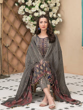 Load image into Gallery viewer, Tawakkal Shahnoor 3pc Unstitched Embroidered And Digital Printed Banarsi Lawn Suit D1787