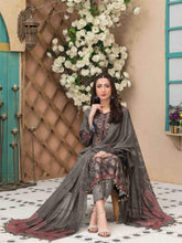 Load image into Gallery viewer, Tawakkal Shahnoor 3pc Unstitched Embroidered And Digital Printed Banarsi Lawn Suit D1787