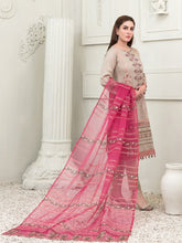 Load image into Gallery viewer, Tawakkal Sharleez 3pc Unstitched Luxury Embroidered Festive Lawn Suit D6768