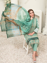 Load image into Gallery viewer, Tawakkal Sharleez 3pc Unstitched Luxury Embroidered Festive Lawn Suit D6770
