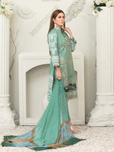 Load image into Gallery viewer, Tawakkal Sharleez 3pc Unstitched Luxury Embroidered Festive Lawn Suit D6770