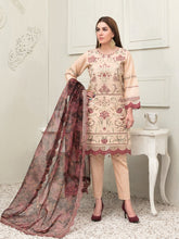 Load image into Gallery viewer, Tawakkal Sharleez 3pc Unstitched Luxury Embroidered Festive Lawn Suit D6771