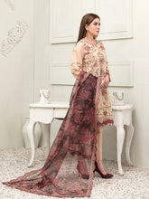 Load image into Gallery viewer, Tawakkal Sharleez 3pc Unstitched Luxury Embroidered Festive Lawn Suit D6771