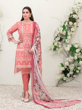 Load image into Gallery viewer, Tawakkal Sharleez 3pc Unstitched Luxury Embroidered Festive Lawn Suit D6772