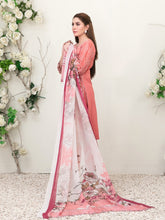 Load image into Gallery viewer, Tawakkal Sharleez 3pc Unstitched Luxury Embroidered Festive Lawn Suit D6772