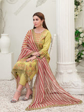 Load image into Gallery viewer, Tawakkal Sharleez 3pc Unstitched Luxury Embroidered Festive Lawn Suit D6773