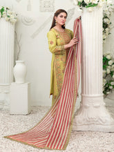 Load image into Gallery viewer, Tawakkal Sharleez 3pc Unstitched Luxury Embroidered Festive Lawn Suit D6773