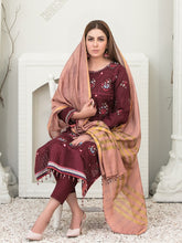 Load image into Gallery viewer, Tawakkal Sharleez 3pc Unstitched Luxury Embroidered Festive Lawn Suit D6776
