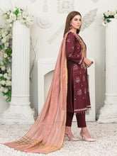 Load image into Gallery viewer, Tawakkal Sharleez 3pc Unstitched Luxury Embroidered Festive Lawn Suit D6776