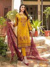 Load image into Gallery viewer, Tawakkal Sophia 3pc Unstitched Embroidered And Digital Printed Lawn Suit D6988