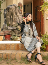 Load image into Gallery viewer, Tawakkal Sophia 3pc Unstitched Embroidered And Digital Printed Lawn Suit D6990