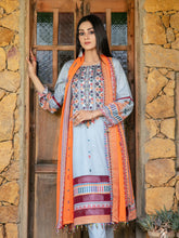 Load image into Gallery viewer, Tawakkal Sophia 3pc Unstitched Embroidered And Digital Printed Lawn Suit D6992