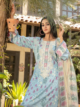 Load image into Gallery viewer, Tawakkal Sophia 3pc Unstitched Embroidered And Digital Printed Lawn Suit D6996