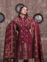 Load image into Gallery viewer, VERA BY TAWAKKAL 3pc Unstitched Dual Color Broshia Banarsi Viscose Suit D6425
