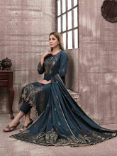 Load image into Gallery viewer, VERA BY TAWAKKAL 3pc Unstitched Dual Color Broshia Banarsi Viscose Suit D6427