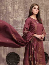 Load image into Gallery viewer, VERA BY TAWAKKAL 3pc Unstitched Dual Color Broshia Banarsi Viscose Suit D6428