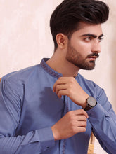 Load image into Gallery viewer, Unstitched Wash & Wear Kameez Shalwar for Men - UM22MN-4 Blue River