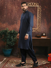 Load image into Gallery viewer, Unstitched Wash & Wear Kameez Shalwar for Men - UM22MN-3013 Blue Dark