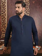 Load image into Gallery viewer, Unstitched Wash & Wear Kameez Shalwar for Men - UM22MN-3013 Blue Dark