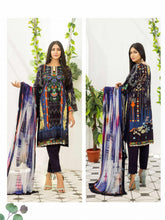 Load image into Gallery viewer, Zara Ali Winter Printed Viscose Suit ZA-1003