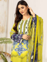Load image into Gallery viewer, Zara Ali Winter Printed Viscose Suit ZA-1004