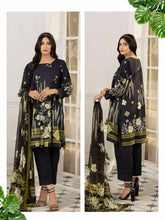 Load image into Gallery viewer, Zara Ali Winter Printed Viscose Suit ZA-1009